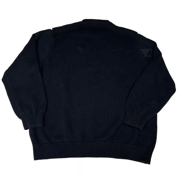 Brandy Melville Argyle Sweater Black Gray Red Academia Preppy One Size (Small) - Picture 3 of 10